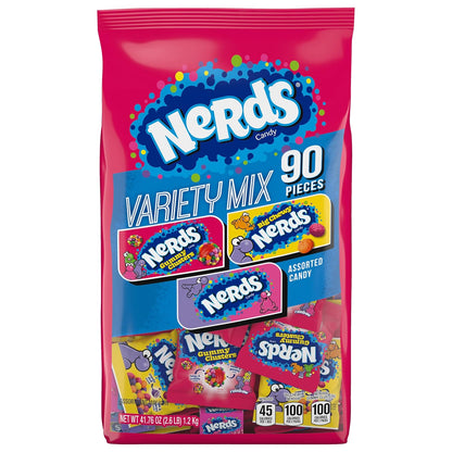 NERDS Variety Pack, Mixed Bag, Halloween Candy, 2.6 lbs