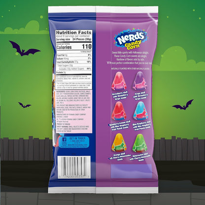 Nerds Halloween Candy Corn, Rainbow Shelled Candy Corn, 8 Oz Bag