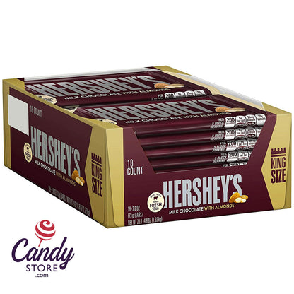 Hershey's Milk Chocolate Bar With Almonds King Size - 18ct CandyStore.com