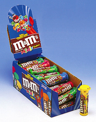 M&M's Mini Tubes Milk Chocolate - 24ct CandyStore.com