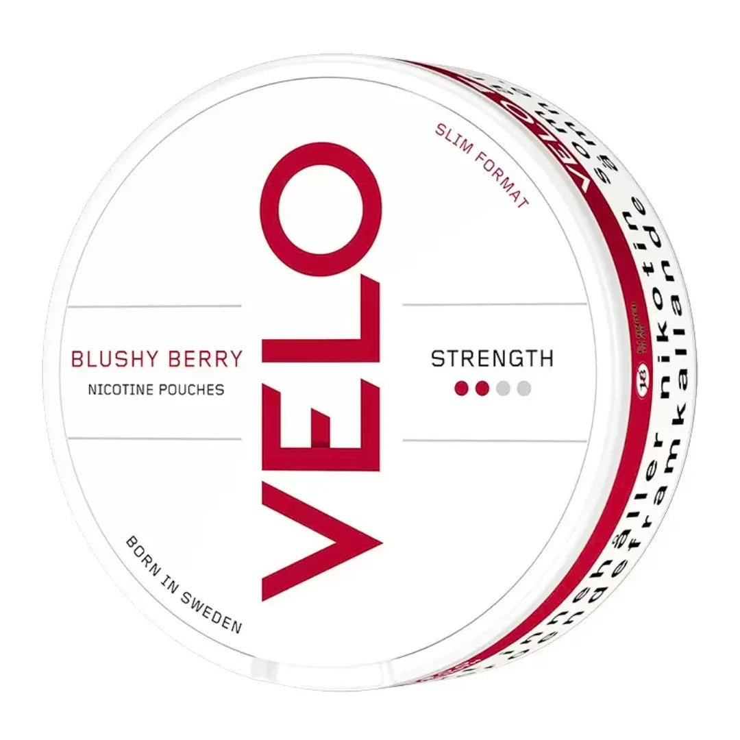 VELO BLUSHY BERRY SLIM NICOTINE POUCHES- 6MG