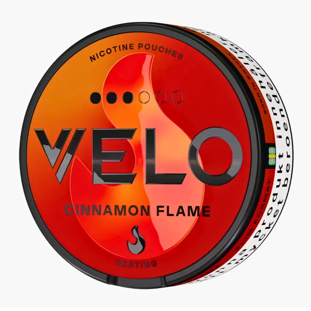 VELO CINNAMON FLAME STRONG NICOTINE POUCHES- 10MG