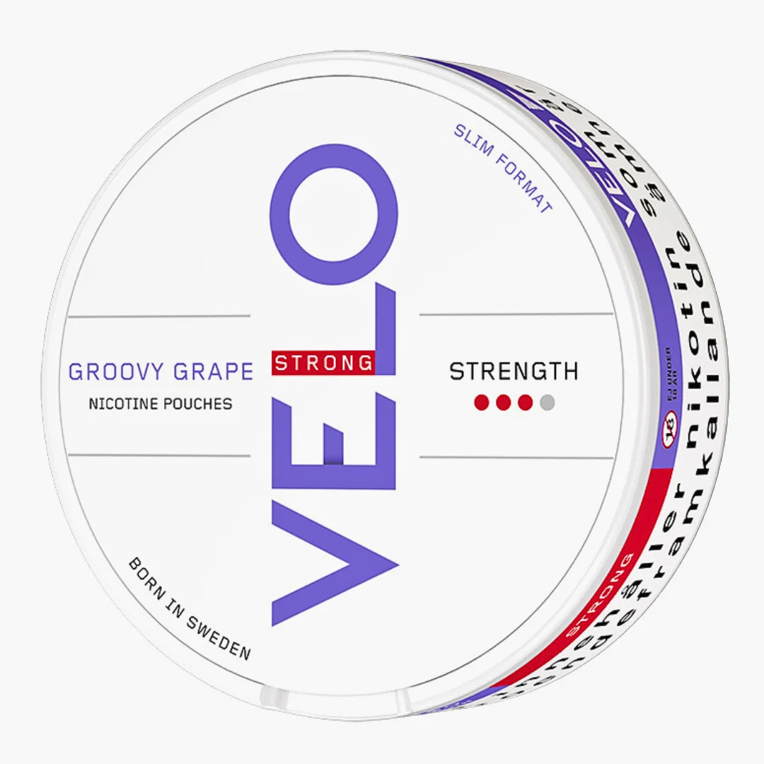 VELO GROOVY GRAPE STRONG SLIM NICOTINE POUCHES