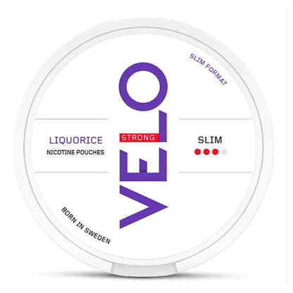 VELO LIQUORICE SLIM STRONG Nicotine Pouches - 10mg