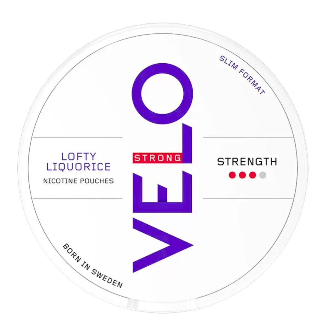 Lofty Liquorice Slim 10mg Strong Nicotine Pouches By VELO