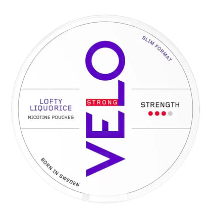 Lofty Liquorice Slim 10mg Strong Nicotine Pouches By VELO