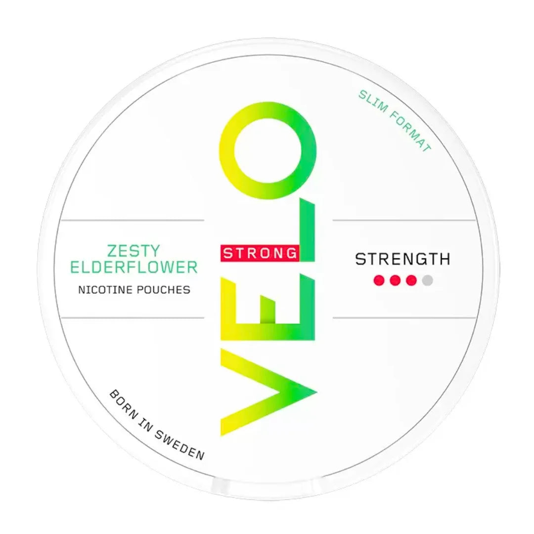 Zesty Elderflower Strong Slim 10mg Nicotine Pouches By VELO