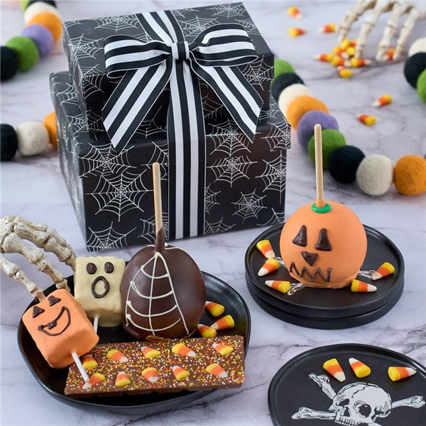 Wickedly Good Caramel Apples and Halloween Belgian Chocolates Gift