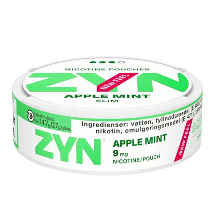 ZYN Slim Apple Mint 9mg Nicotine Pouches