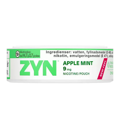 ZYN Slim Apple Mint 9mg Nicotine Pouches