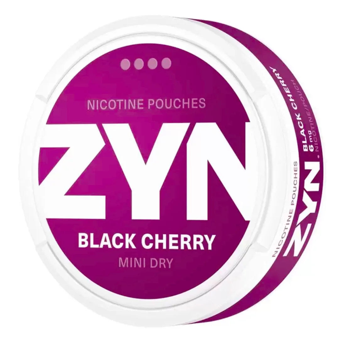 ZYN BLACK CHERRY MINI DRY STRONG NICOTINE POUCHES