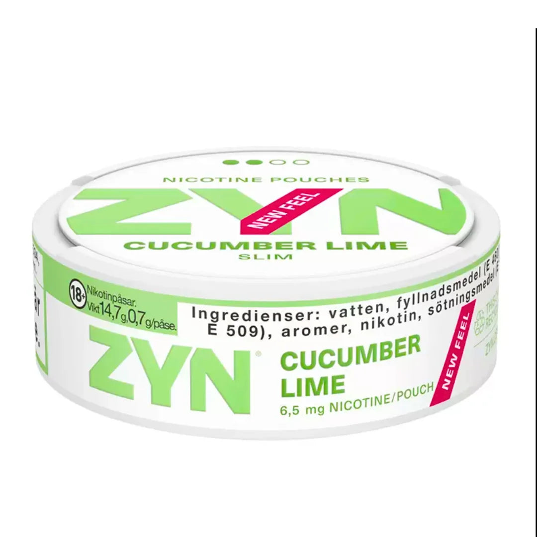 ZYN Slim Cucumber Lime 6.5mg Nicotine Pouches