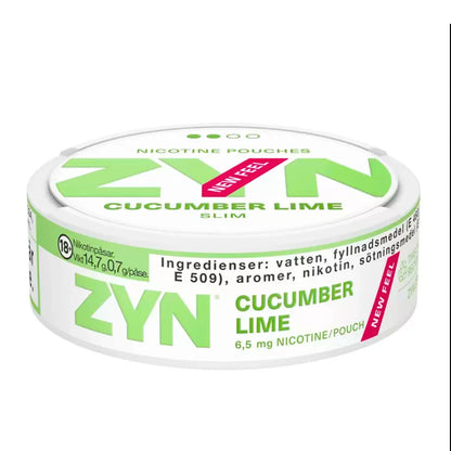 ZYN Slim Cucumber Lime 6.5mg Nicotine Pouches